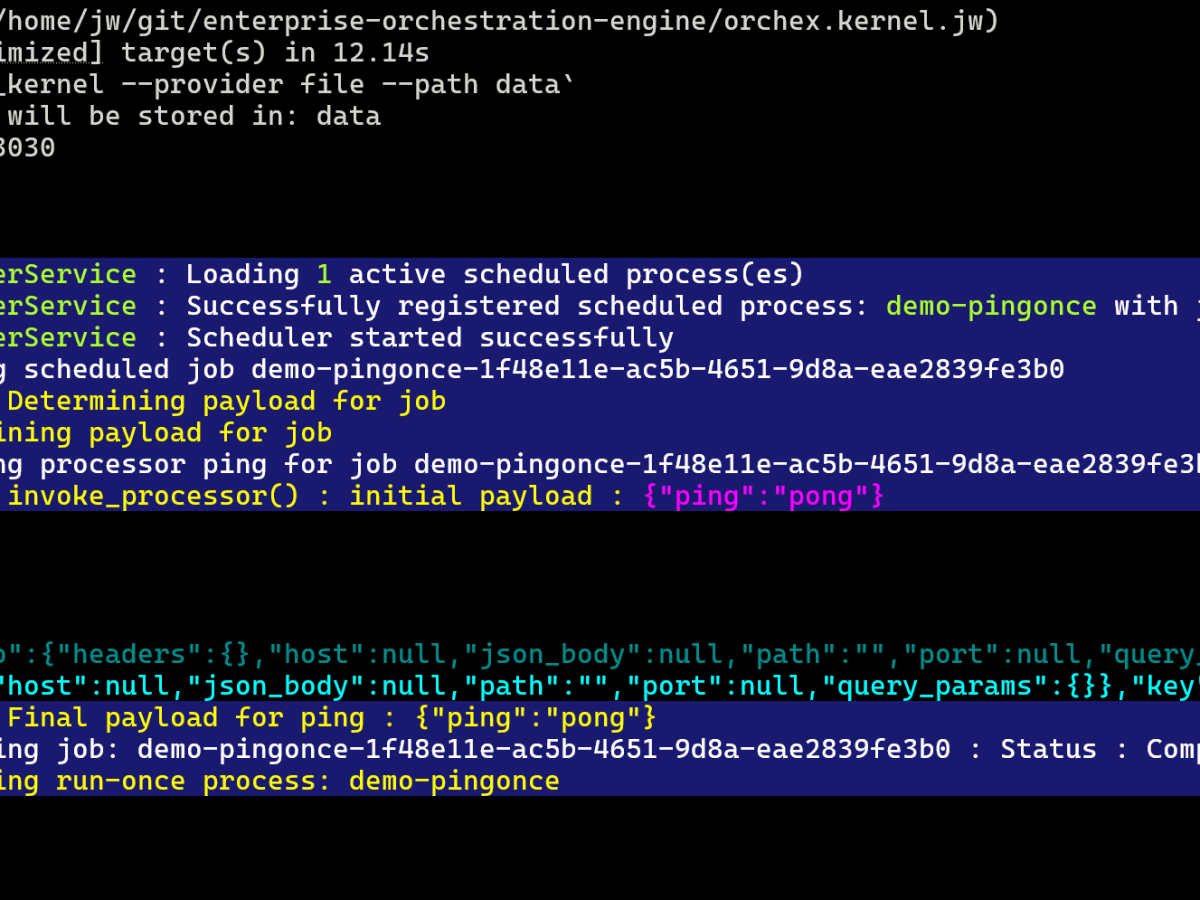 -Orchex Scheduled Orchestration&nbsp;Processes